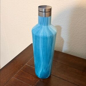 Blue Swirl Insulated Water Bottle